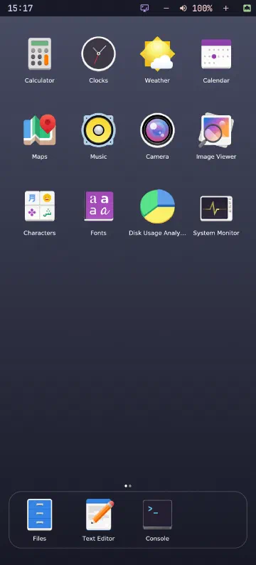 Home screen