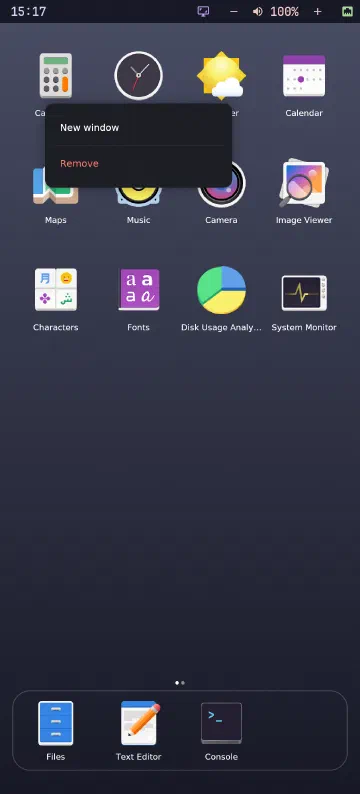 Icon menu